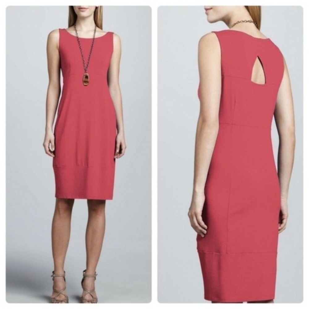 Eileen Fisher Wide Neck K/L Sleeveless Dress Size PS